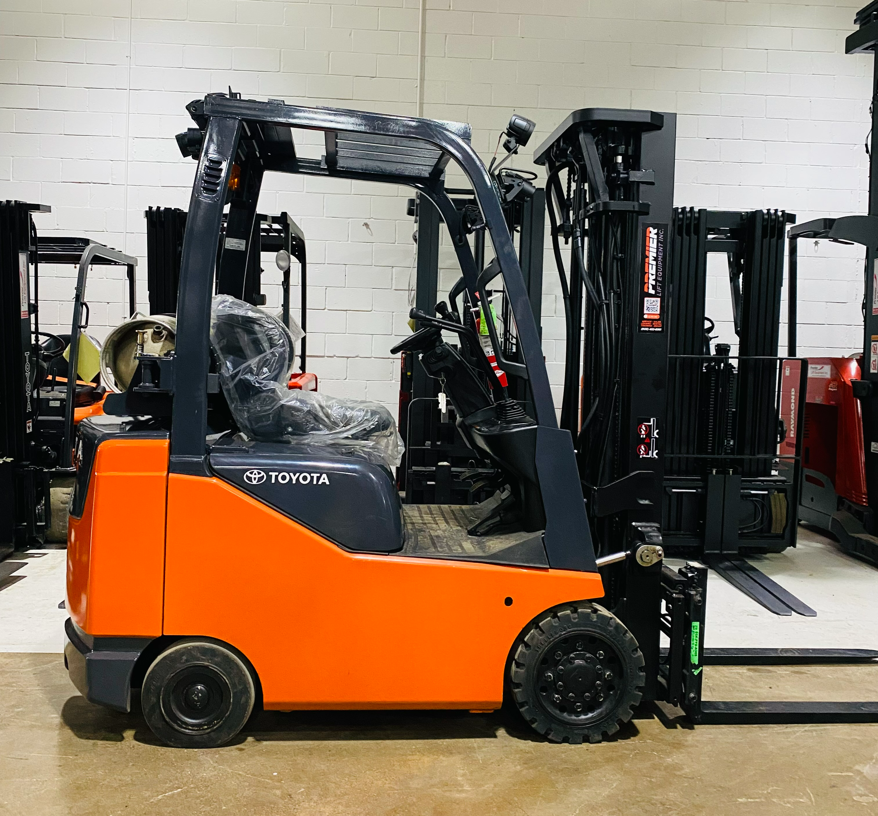 2017 Toyota 8FGCSU20 Cushion Forklift — CSA Reconditioned Front Angle