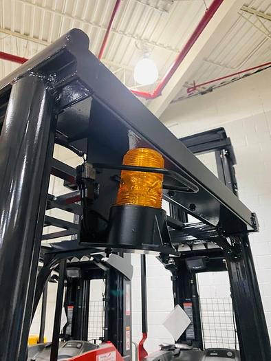 Refurbished SOLD – 2017 Toyota 8FBE20U | Electric Forklift | 218" Triple Mast | CSA Certified | Brampton Deployment Completed