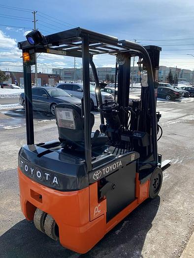 Used SOLD – 2019 Toyota 8FBE15U | Electric 3-Wheel Forklift | CSA Certified | Mississauga Deployment Completed