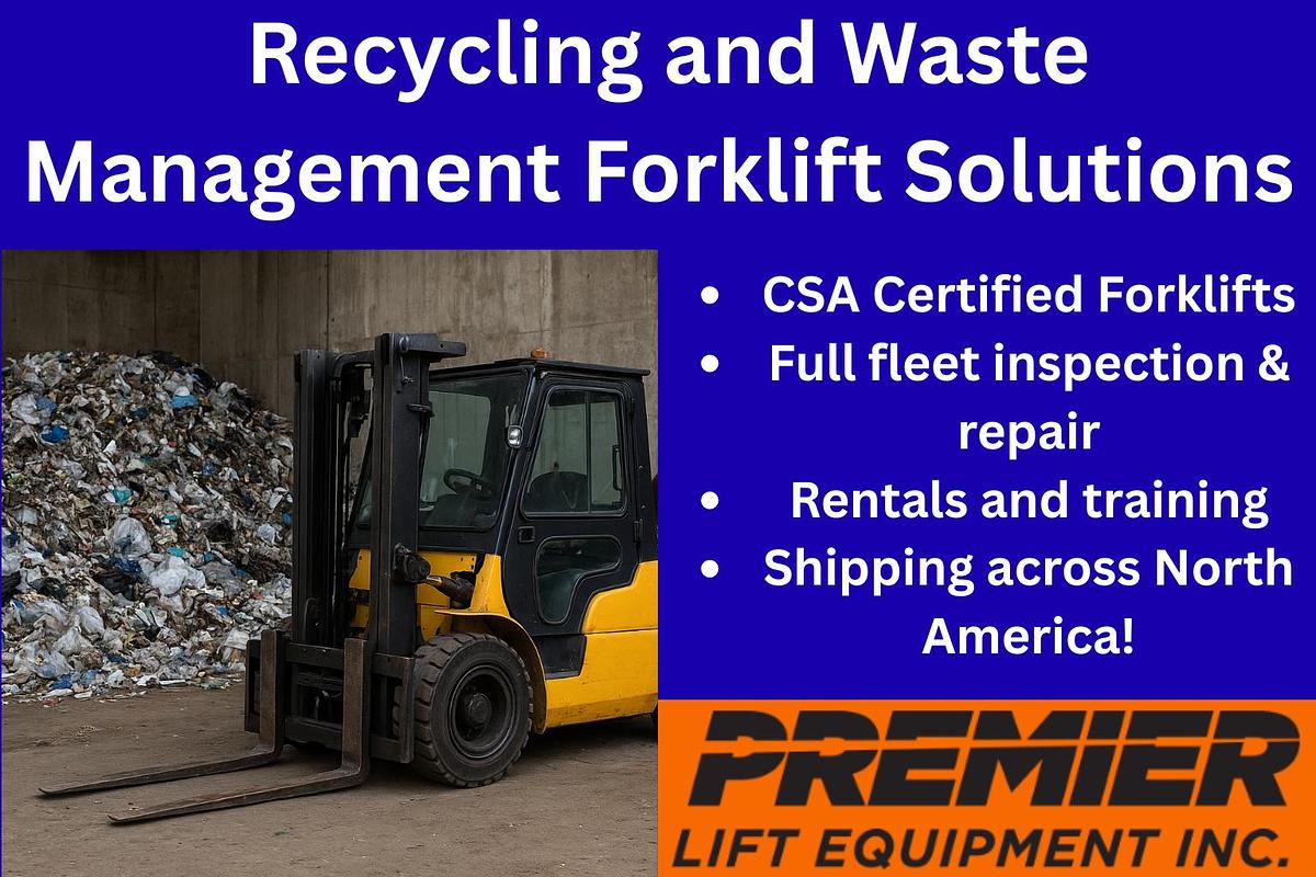 Used Recycling & Waste Management Forklifts | CSA‑Certified | Indoor & Outdoor Use | Brampton ON