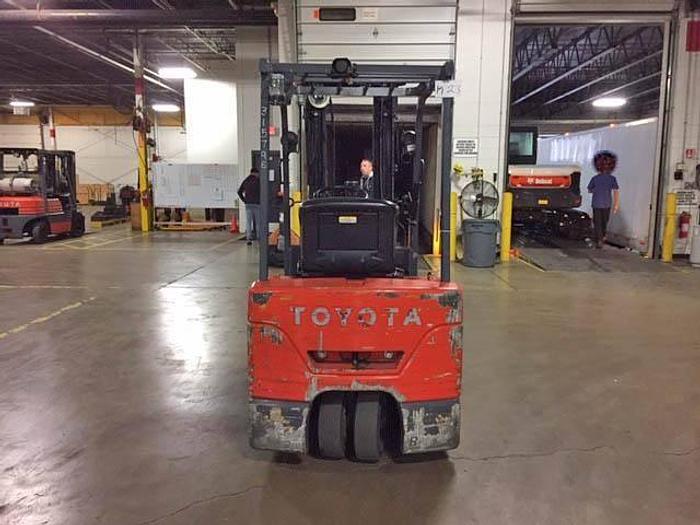 Used SOLD – 2012 Toyota 7FBEU18 | Electric 3-Wheel Forklift | CSA Certified | Brampton Deployment Completed