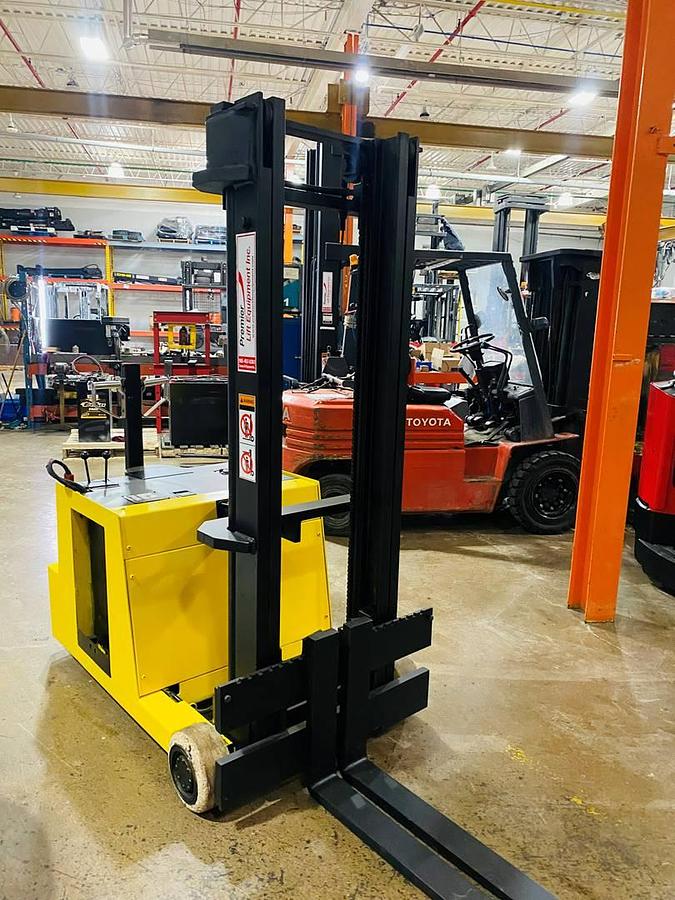 Lift Dynamics K20 – opposite front view – mast rails, fork carriage, cushion tires – electric walkie forklift – Brampton ON
