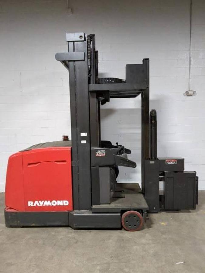 2014 Raymond 960-CSR30T CSA turret forklift Brampton 3000 lb 274” triple mast wire guidance swing reach export-certified battery extra