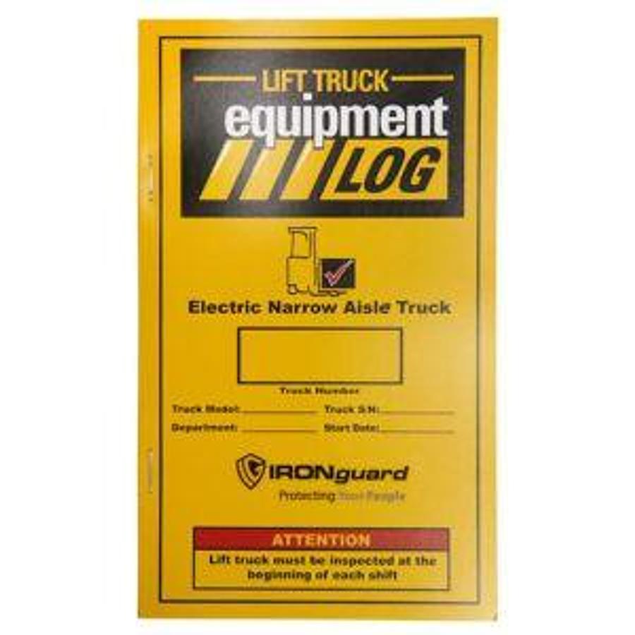 Lift Truck Log Book | CSA/MOL Compliant | Electric Narrow Aisle | 624 Checklists | Brampton ON | Premier Lift Equipment