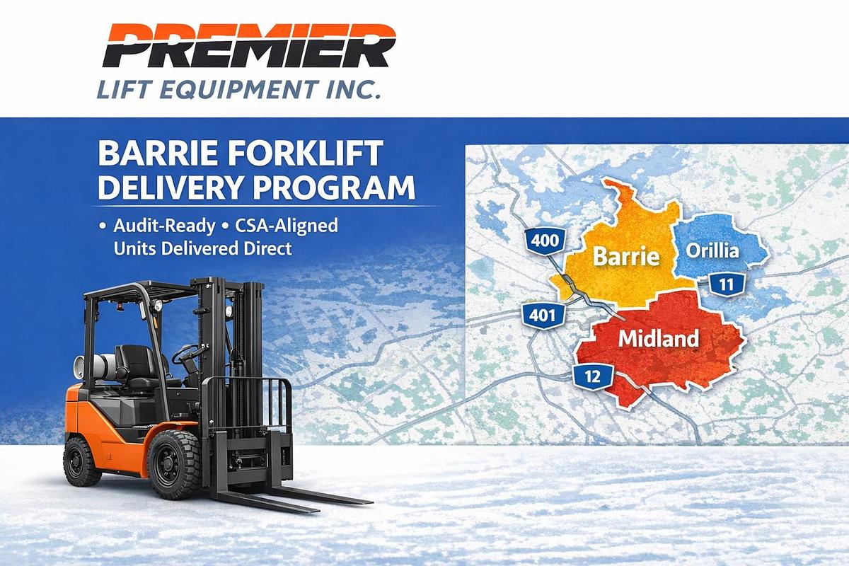 Barrie Forklift Delivery Program — Audit‑Ready CSA‑Aligned Units Delivered Direct