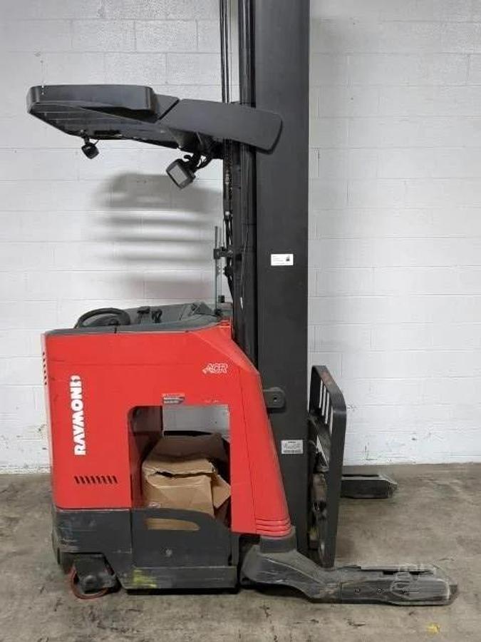 2021 Raymond 750-R45TT CSA reach truck Brampton 4500 lb 319” triple mast side shift single reach battery extra freezer-ready export vertical racking