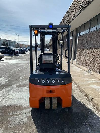 Used SOLD – 2016 Toyota 8FBE20U | Electric 3-Wheel Forklift | CSA Certified | Brampton Deployment Completed
