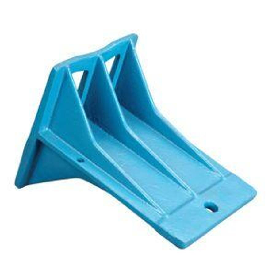 CBI-29 Cast Iron Wheel Chock – CSA/MOL Compliant | Reversible Grip Wedge | Kleton Blue | Dock Safety | Brampton ON | Premier Lift Equipment