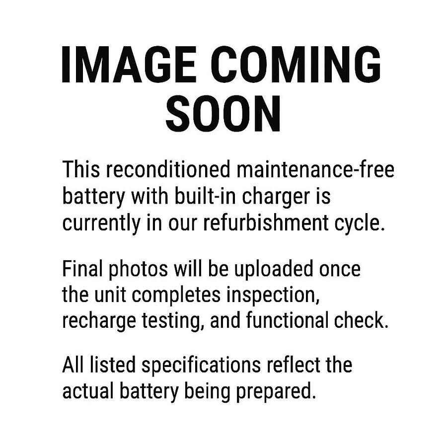 Refurbished Used 24V Maintenance‑Free Forklift Battery – 12PP‑85G‑07 – Built‑In Charger – Reconditioned – Brampton ON