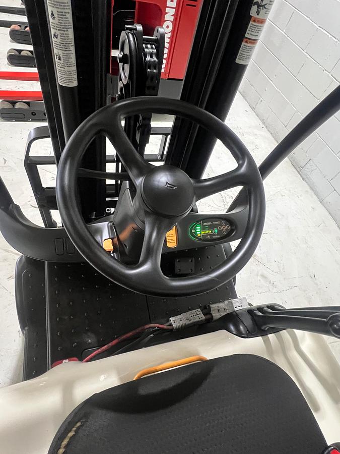 sit down operator controls – Crown SC5225-35 – electric forklift – CSA compliant – Premier Lift Equipment