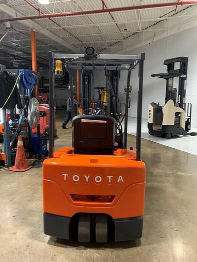 Used SOLD – 2013 Toyota 7FBEU18 | Electric 3-Wheel Forklift | CSA Certified | Brampton Deployment Completed
