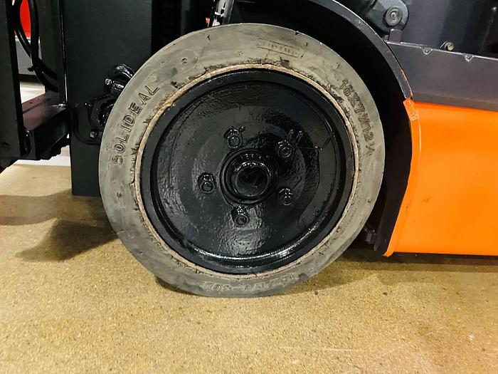 Refurbished SOLD – 2017 Toyota 8FBE20U | Electric Forklift | 218" Triple Mast | CSA Certified | Brampton Deployment Completed