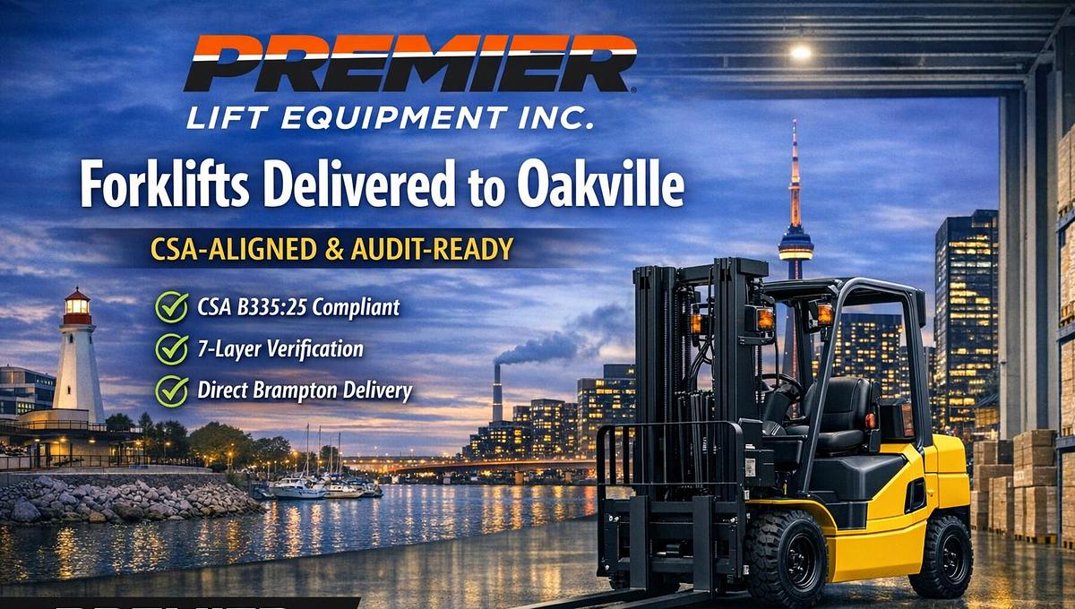 Forklifts Delivered to Oakville   CSA‑Aligned • Audit‑Ready • Direct from Brampton