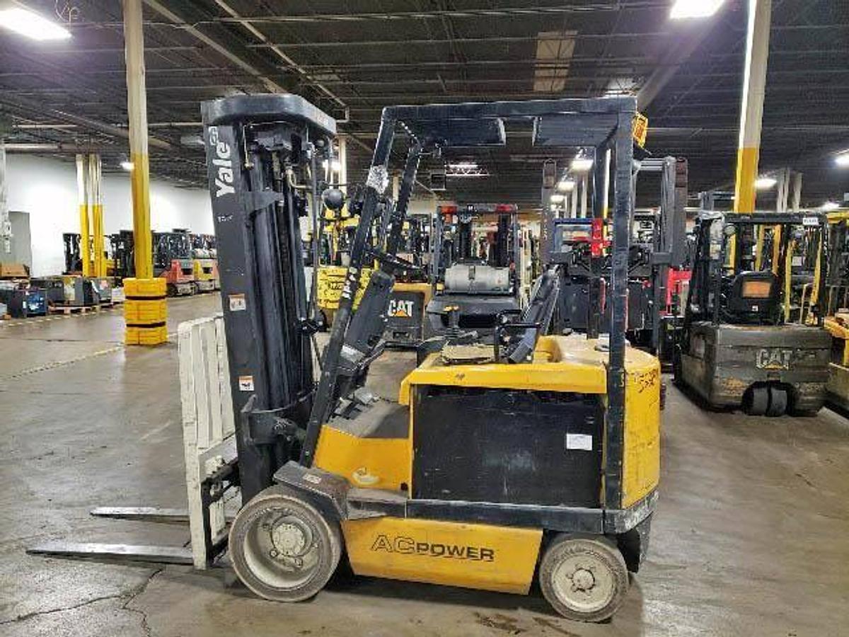 Sold-Yale-ERC050GHN-CSA-Electric-Forklift-5,000lb-264”-Lift-BramptonON