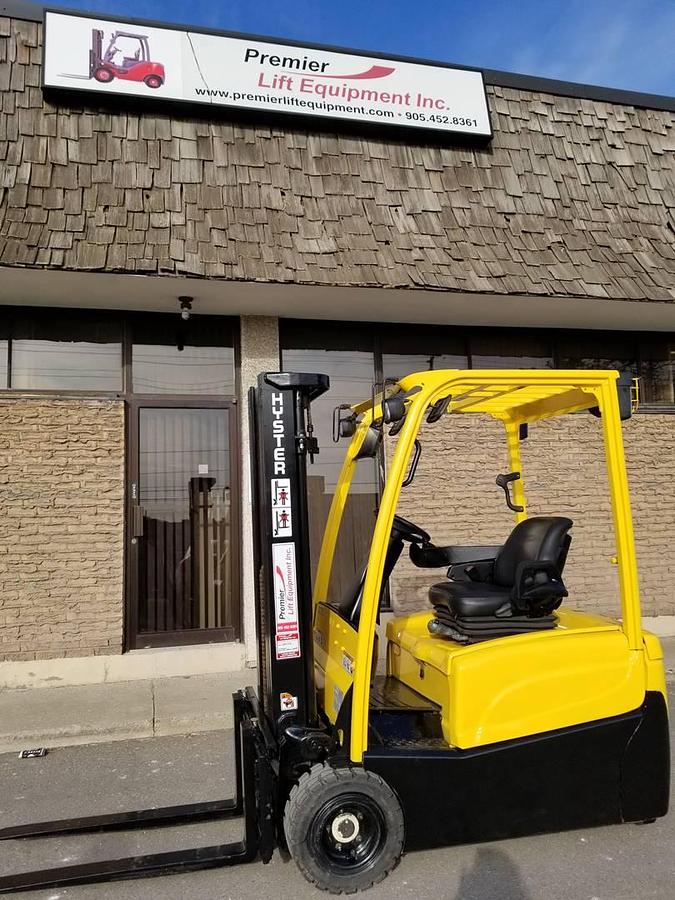 Sold-Hyster-J35XNT-CSA-Electric-Forklift-3,000lb-192”-Lift-BramptonON