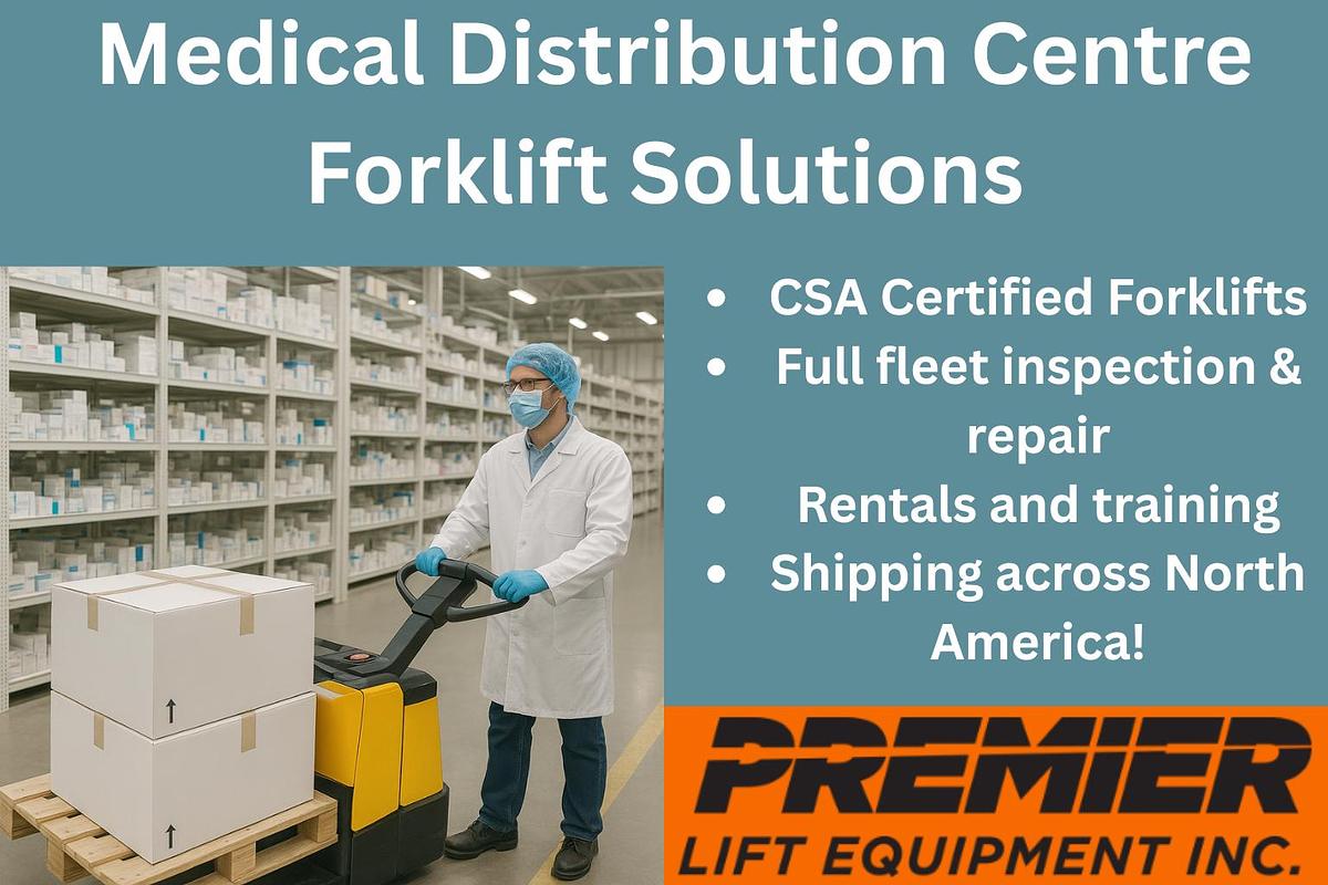 Used Pharmaceutical & Medical Distribution Forklift Solutions | CSA Certified | GTA & Export Markets