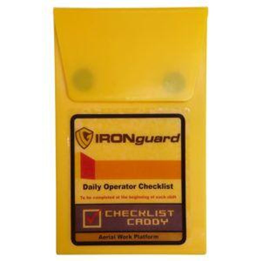 Checklist Caddy | Aerial Work Platform | CSA/MOL Compliant | 75-Sheet Log Pad | Brampton ON | Premier Lift Equipment