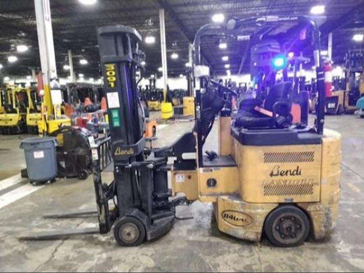 2021 Bendi B40/48AC180D opposite side view – narrow‑aisle electric forklift with 48V AC power