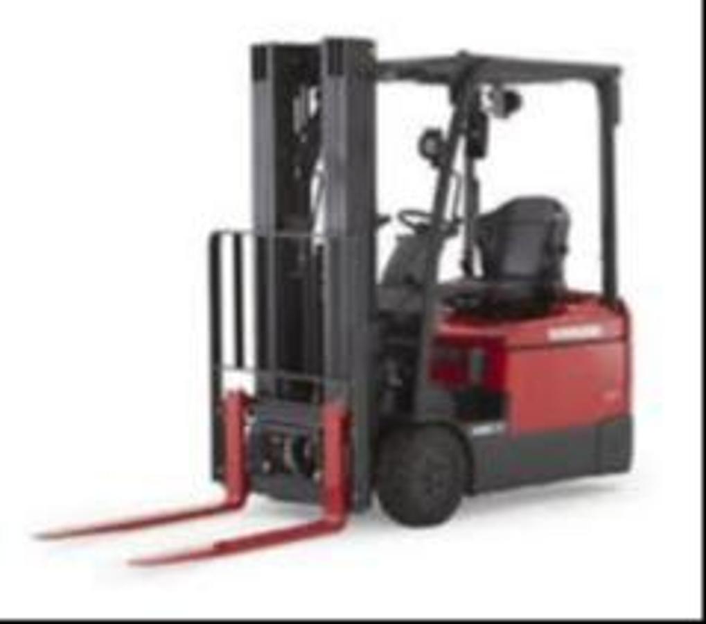 2018 Raymond 4460-C40 CSA electric forklift Brampton 4000 lb 240” triple mast UL/EE freezer-rated side shift 3-wheel chassis export-certified