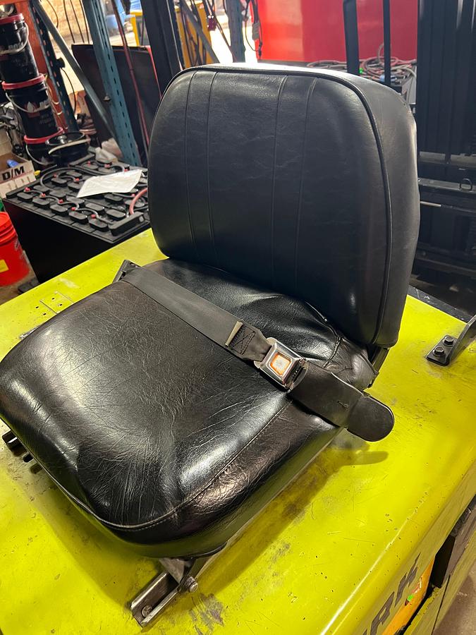 Clark TM20 – operator seat – sit-down rider compartment – CSA/MOL certified – electric forklift – Premier Lift Equipment – Brampton ON