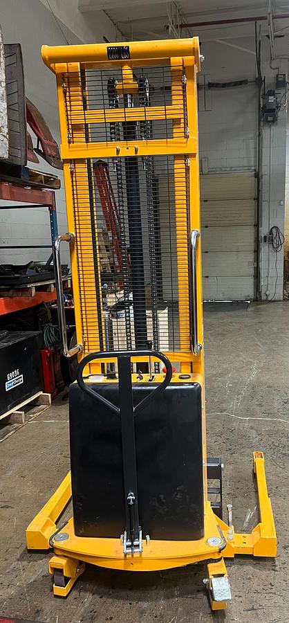 Rear View – Noblelift H-5440 Manual Push Electric Lift Stacker | Battery Compartment | CSA Certified | Brampton ON