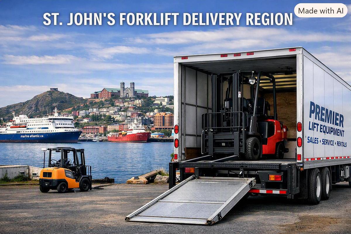 CSA‑aligned forklifts delivered to St. John’s and Mount Pearl with audit‑ready documentation and corridor‑scheduled delivery.