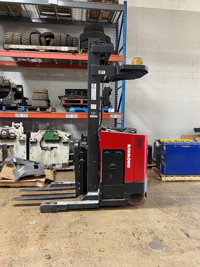 CSA-Certified Electric Reach Truck – 3,000 lb Raymond EASIR30TT for Indoor Warehouse Use – Delivered to Brampton