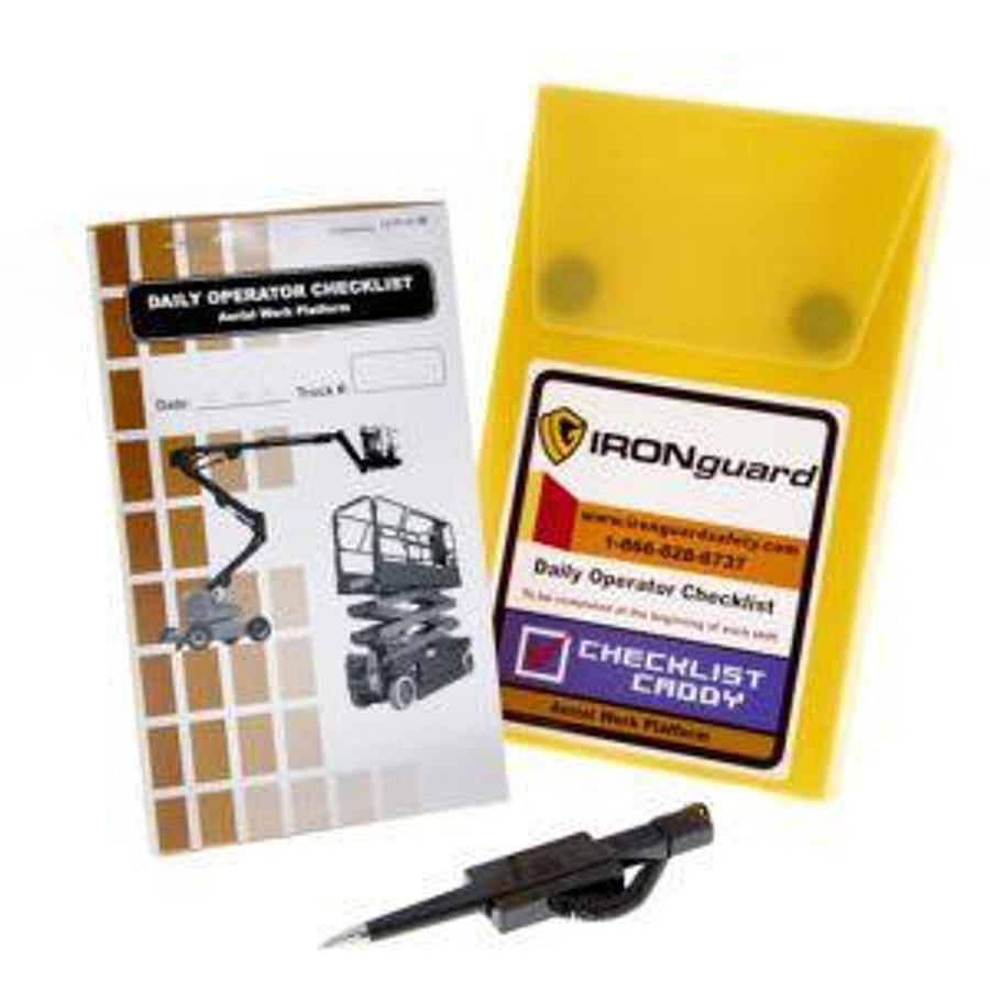 Checklist Caddy | Electric Counterbalance | French Edition | CSA/MOL Compliant | 75-Sheet Log Pad | Brampton ON | Premier Lift Equipment