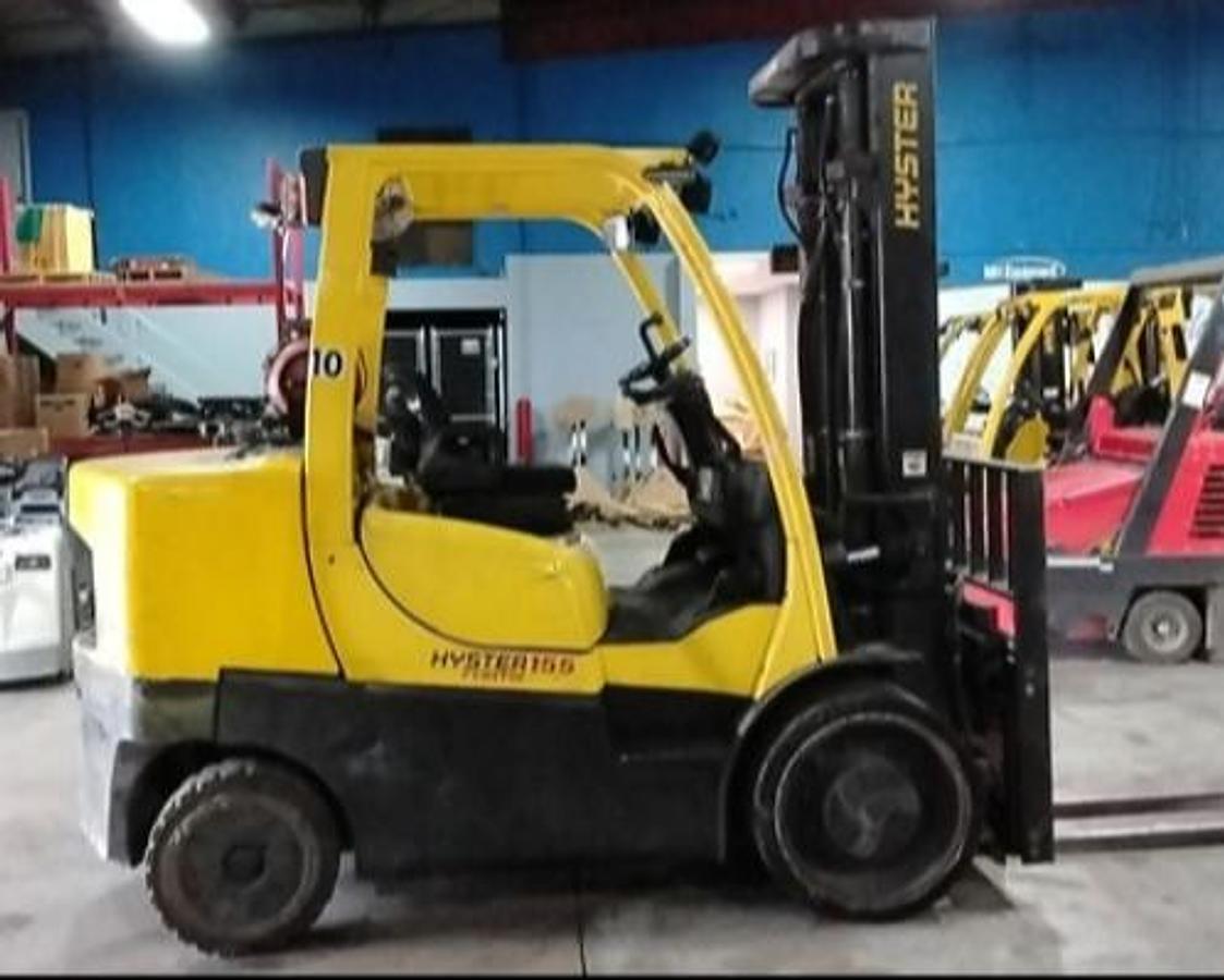 2013 Hyster S155FT LPG Forklift | 2-Stage Mast | Fork Positioner | Cushion Tires | CSA Certified | Brampton ON | Export Ready