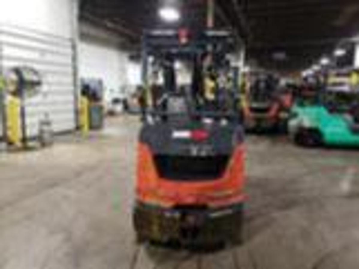 Back view showing counterweight and rear lights