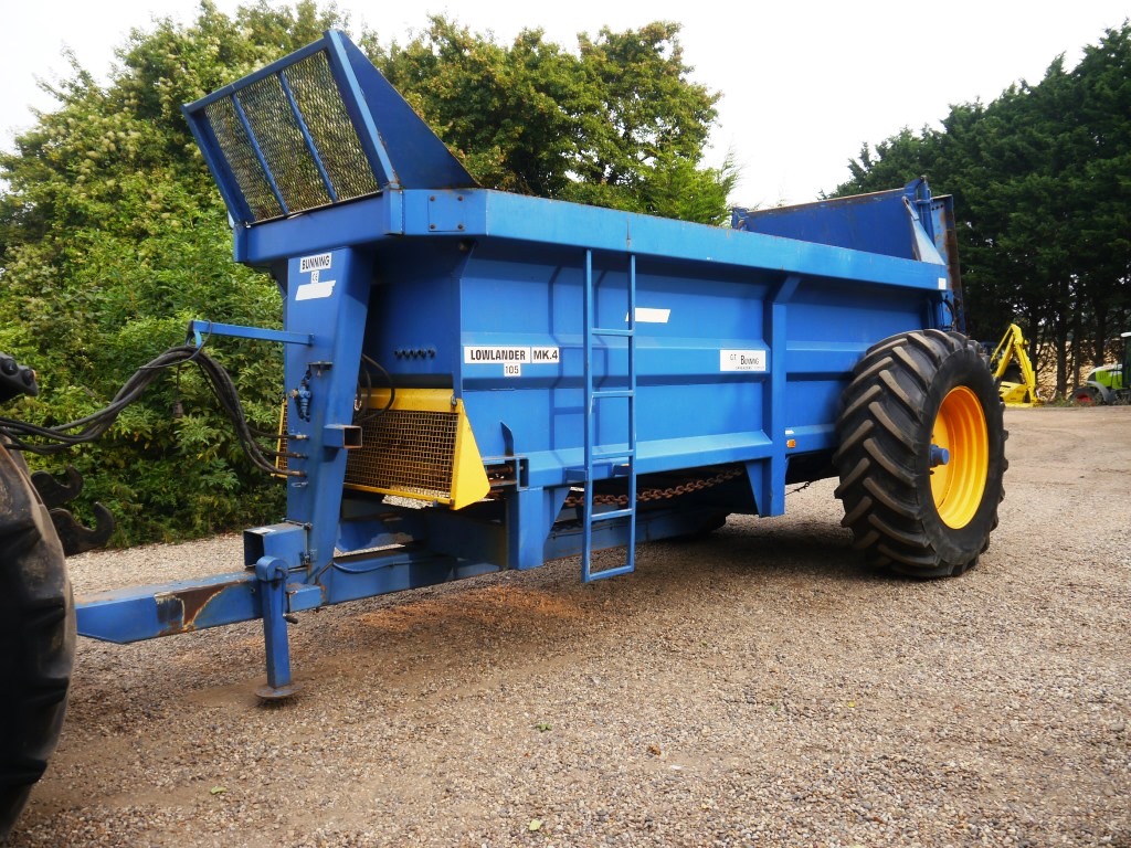 Used Bunning Lowlander 105 Muck Spreader
