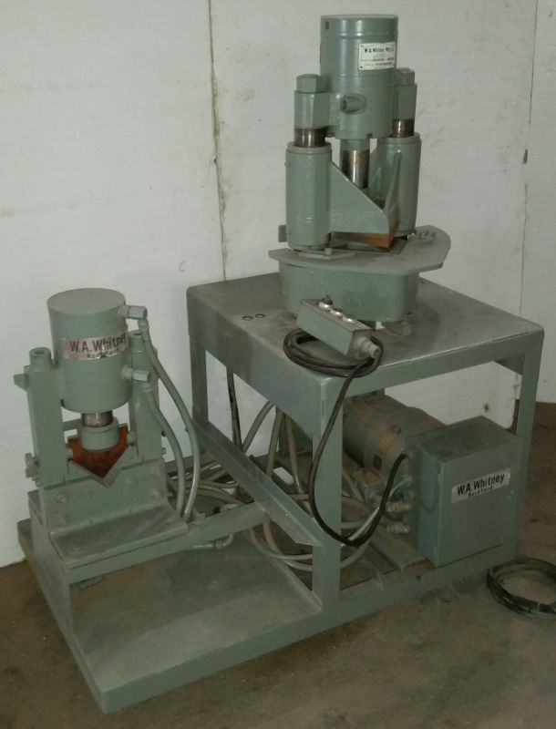 Used 18-Ton Whitney Hydraulic Notcher/Bender