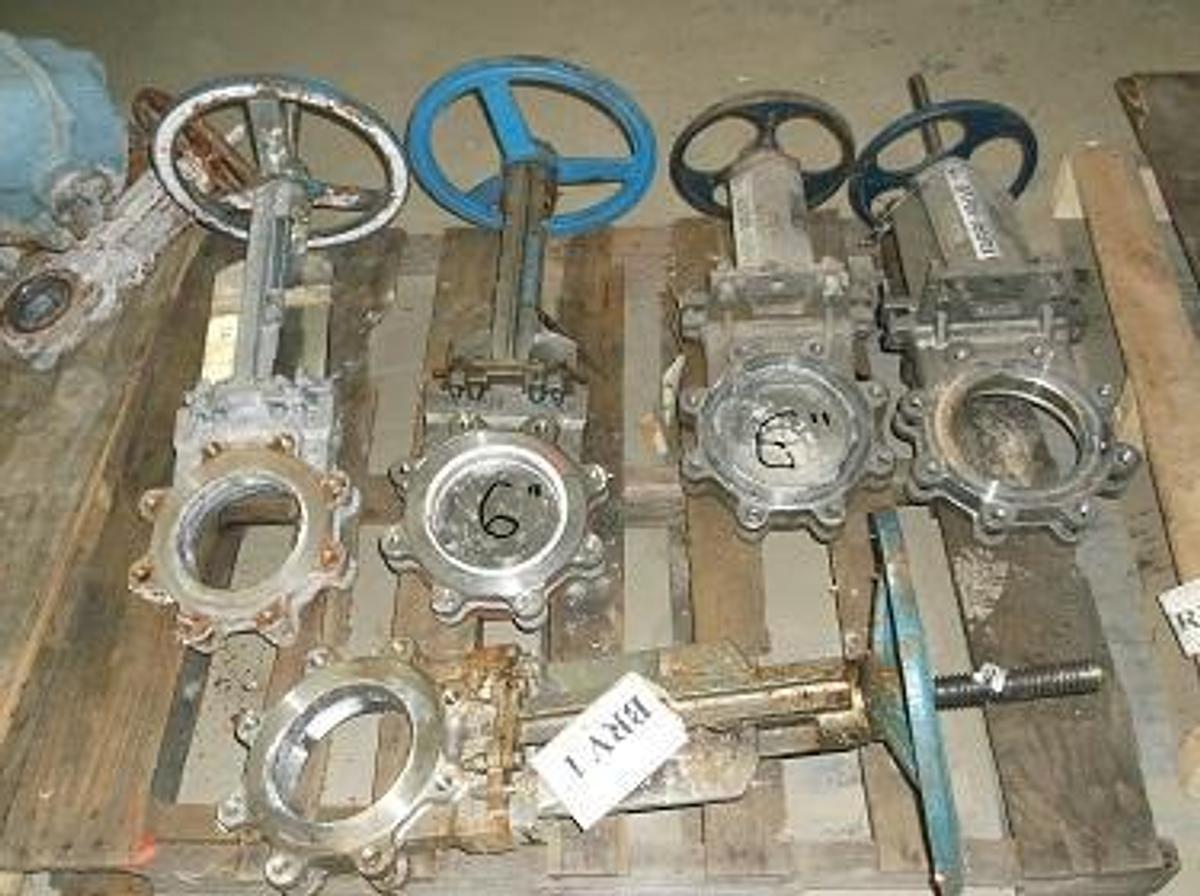Used 6" Velan Manual knife gate valveCall: