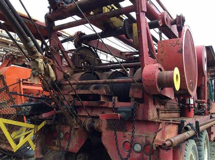 Used 1978 Walker Neer C33-A Triple Drum Service Rig