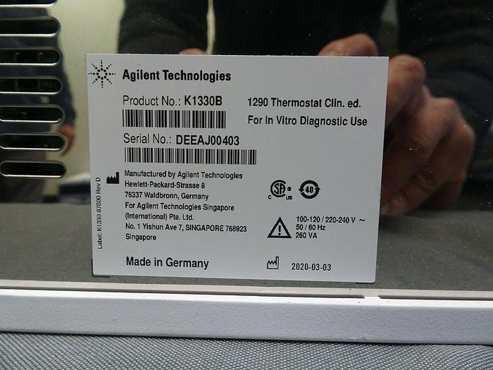 Used Agilent 1290 Infinity HPLC Clinical Edition Thermostat Analyzer K1330B
