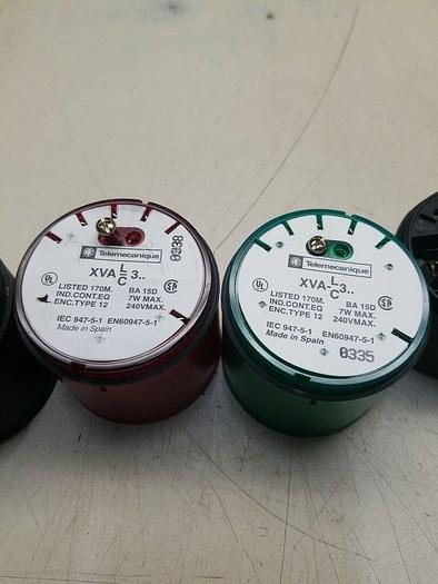 Used Telemecanique XVA-LC3 , XVA-C911 Stack Lights