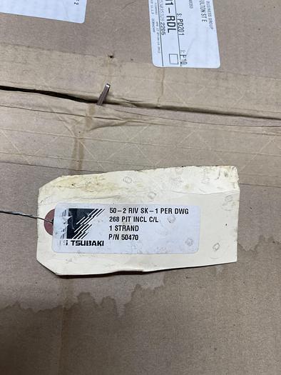 Tsubaki 50-2 RIV SK-1 PER DWG 268 PIT INCL C/L 1 STRAND PN 50470 Tsubaki 50-2 RIV SK-1 PER DWG 268 PIT INCL C/L 1 STRAND PN 50470
