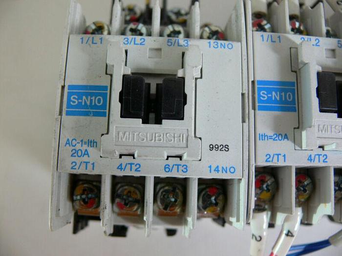 Used Lot of 5 - Mitsubishi S-N10 Magnetic Contactors
