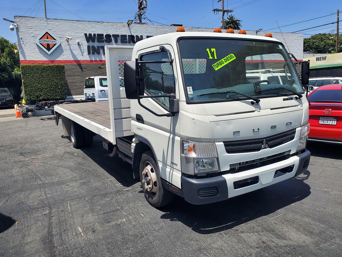 Used 2017 Fuso FE180 with 20' flatbed