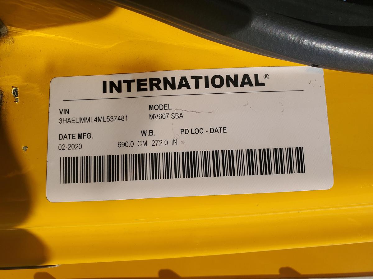 Used 2021 International MV607 26' Box Truck