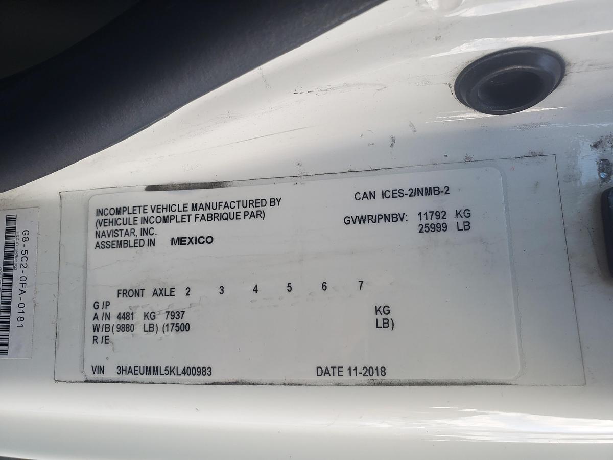 Used 2019 International 4300 22' Reefer