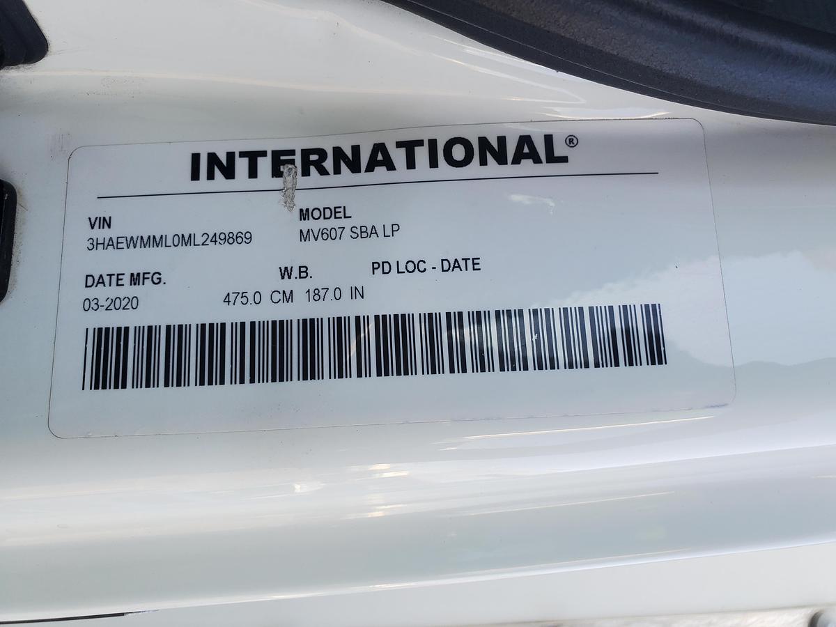 Used 2021 International MV607 16' Box Truck