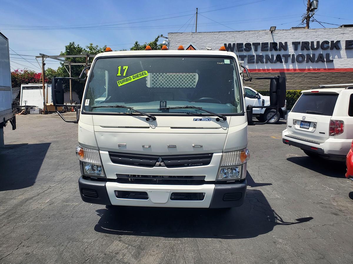 Used 2017 Fuso FE180 with 20' flatbed