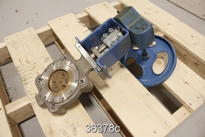 Used Neles Jamesbury 815L-11-3600-MT 3" Hand Operated Butterfly Valve #36378