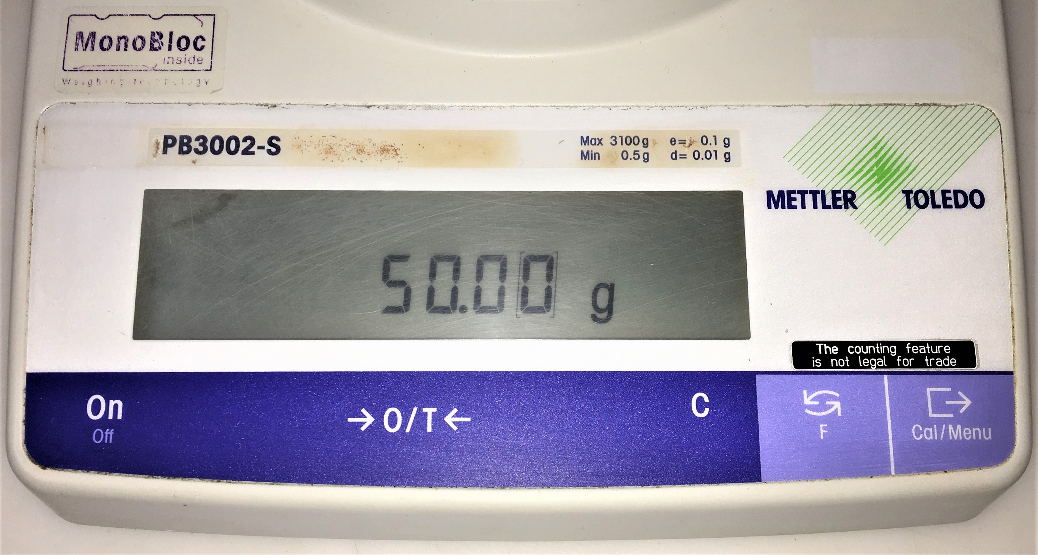 Used Mettler Toledo PB3002-S FACT Top-Loading Balance -  3100g x 0.01g