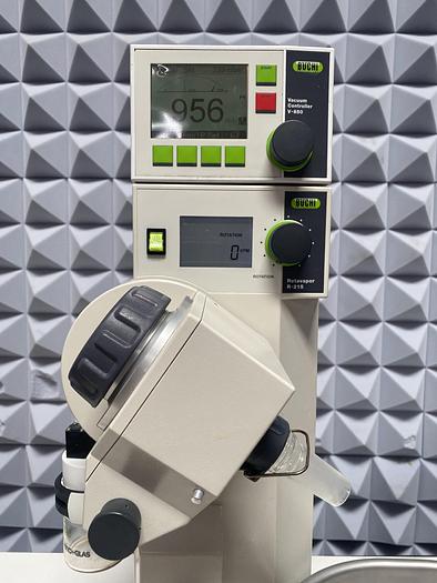 Used Buchi R-215 Rotavapor System w/ V-850 Vacuum Controller & B-491 Heating Bath