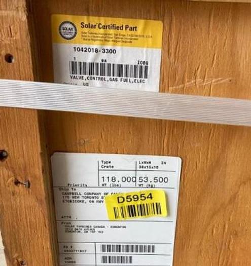 Gas Fuel Valve (Pilot) Part Number 1042018-3300 Certified Solar Part