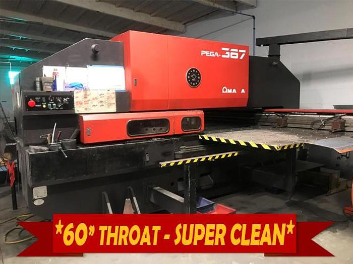 Used 1989 33 Ton Amada Pega 367 CNC Turret Punch