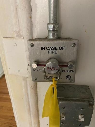 Used EXHAUST HOOD NFPA #96 STAINLESS STEEL, ROOF FAN, FIRE EXTINGUISHING SYSTEM 856C