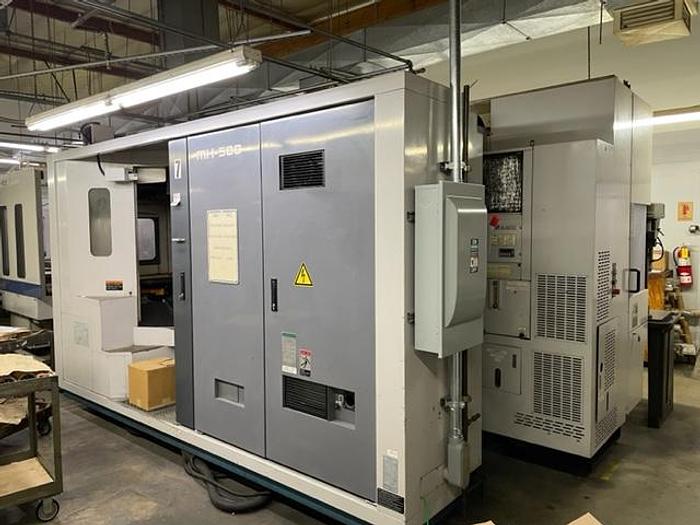Used 1999 Mori Seiki MH-500 CNC Horizonatal Machining Center 12 Station Pallet Pool